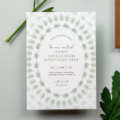 Invitation Elegant Green Chic Business Event Gala