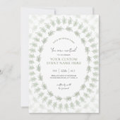 Invitation Elegant Green Chic Business Event Gala (Devant)