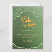 Invitation Elegant Green Islamic Geometric Pattern Iftar (Dos)