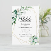 Invitation Elégant Green Surprise Party (Debout devant)