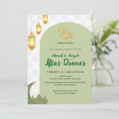 Invitation Elegant Green Terracotta Arch Ramadan Iftar (Debout devant)