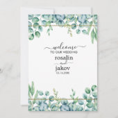 Invitation Elegant Greenery Botanical wedding (Devant)