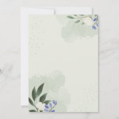 Invitation Elegant Greenery Floral Birthday Card | Minimal Bo (Dos)