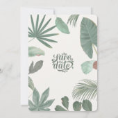 Invitation Elegant Greenery Leaves Botanical Sketch (Dos)