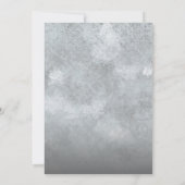 Invitation Elégant Grey Man 80e fête d'anniversaire (Dos)