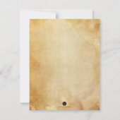 Invitation Élégant Halloween crâne thème budget Mariage (Dos)