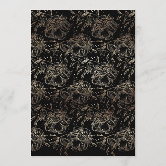 Invitation Elegant Hand Drawn Botanical Wedding (Dos)