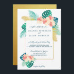Invitation Elégant Hibiscus Hawaiian Hibiscus Mariage Invitat<br><div class="desc">Élégant et élégant Gold Hawaiian Hibiscus Wedding Invitations. A des accessoires assortis.</div>
