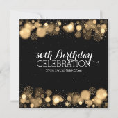Invitation Élégant hiver 30e anniversaire Gold (Dos)