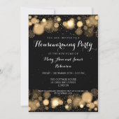 Invitation Élégant Hiver Fête de réchauffement de la maison O (Devant)