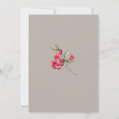 Invitation Elegant Holly et Berry Botanical Winter Birthday (Dos)