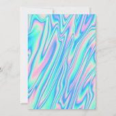 Invitation Elégant Holographique tendance Quinceañera (Dos)