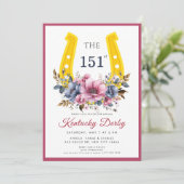 Invitation Elegant horse racing & equestrian theme (Debout devant)