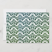 Invitation Elégant Hunter Green Script Graduation Party (Dos)