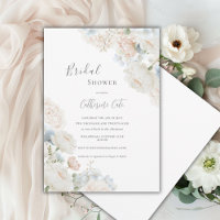 Élégant Hydrangea Bleu Pivoines Shower de Mariée