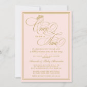 Invitation Élégant Il Était Une Fois Un Baby shower Princesse (Devant)