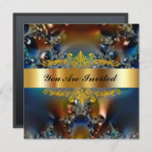 Invitation Elégant Imaginaire de fête d'anniversaire (Devant / Derrière)