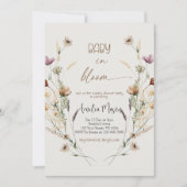 Invitation Elegant "In Bloom" Baby Shower Party (Devant)