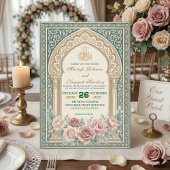 Invitation Elegant Islamic Nikah Bismillah Calligraphy