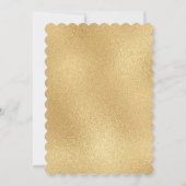 Invitation Élégant ivoire floral bébé Baptême (Dos)