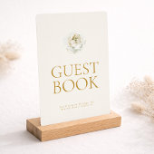 Invitation Elegant Ivory Floral Guest Book Sign
