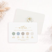 Invitation Elegant Ivory Floral Wedding Attire Card