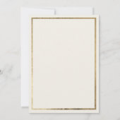 Invitation Elegant ivory green gold foliage Rehearsal Dinner (Dos)