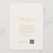 Invitation   Elegant Ivory Wedding Menu & Thank You Card (Dos)
