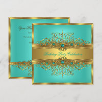 Élégant Jade Vert Turquoise Perles Doré Soirée