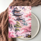 Invitation Elegant Japanese Cherry Blossom & Castle Wedding I