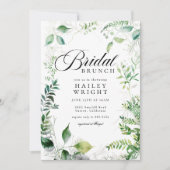 Invitation Elégant jardin botanique Bridal Brunch Douche (Devant)