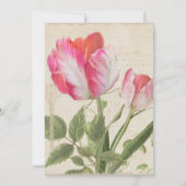 Invitation Elégant Jardin Botanique Floral Couples Douche (Dos)