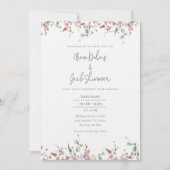 Invitation Elégant jardin botanique Rose Mariage Invitat (Devant)