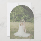 Invitation Élégant Jardin de chêne Sud Arch Mariage photo (Dos)