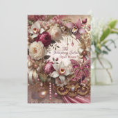 Invitation Elégant Jardin Fête Douche Célébration Design (Debout devant)