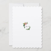 Invitation Elégant Jardin tropical Floral Mariage (Dos)