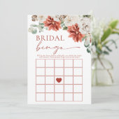 Invitation Élégant jeu de Fête des mariées de bingo de l'hive (Debout devant)