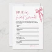 Invitation Élégant jeu de mots de béquille rose (Devant)