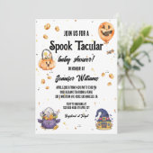Invitation élégant joli halloween spook baby shower taculaire (Debout devant)