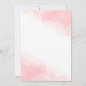 Invitation Elégant joli papillon rose floral 85e anniversaire (Dos)