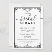 Invitation Élégant jusqu'à la mort Do us Part Fête des mariée (Devant)