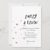Invitation Elegant “Just Love” Wedding-Minimalist Romantic (Dos)