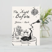 Invitation Élégant La Nuit Avant Le Dîner De La Répétition Ma (Debout devant)