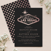 Invitation Elégant Las Vegas Destination Mariage