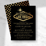 Invitation Elégant Las Vegas Destination Mariage Rehearsal<br><div class="desc">Célébrez dans le style avec ces élégantes et très branchées invitations de mariage de Las Vegas. Le design est facile à personnaliser avec votre propre libellé d'événement spécial et vos invités seront ravis quand ils reçoivent ces fabuleux invitations de dîner de répétition. Les éléments mariages correspondants se trouvent dans la...</div>