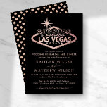 Invitation Elégant Las Vegas Destination Mariage Rehearsal<br><div class="desc">Célébrez dans le style avec ces élégantes et très branchées invitations de mariage de Las Vegas. Le design est facile à personnaliser avec votre propre libellé d'événement spécial et vos invités seront ravis quand ils reçoivent ces fabuleux invitations de dîner de répétition. Les éléments mariages correspondants se trouvent dans la...</div>
