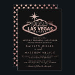Invitation Elégant Las Vegas Destination Mariage Rehearsal<br><div class="desc">Célébrez dans le style avec ces élégantes et très branchées invitations de mariage de Las Vegas. Le design est facile à personnaliser avec votre propre libellé d'événement spécial et vos invités seront ravis quand ils reçoivent ces fabuleux invitations de dîner de répétition. Les éléments mariages correspondants se trouvent dans la...</div>