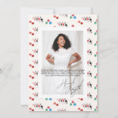 Invitation Élégant Las Vegas | Photo du 40e anniversaire (Dos)