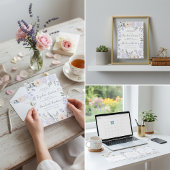 Invitation Elegant Lavender Blush Floral Wedding Shower