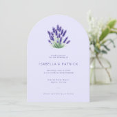 Invitation Elegant Lavender Floral Bouquet (Debout devant)
